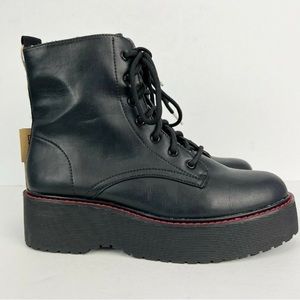 Steve Madden Cool Planet Kreed Chunky Platform Combat Boots NWOB Size 8